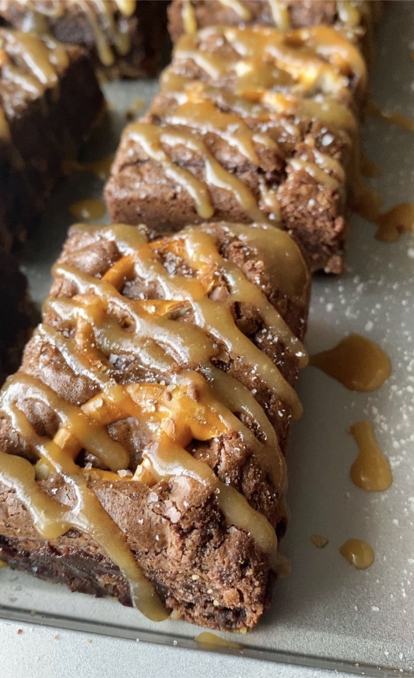 salted caramel brownie