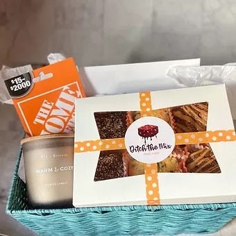 Custom gift basket with brownies Ditch The Mix Columbus, Ohio