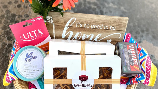 Custom gift basket with brownies Ditch The Mix Columbus, Ohio