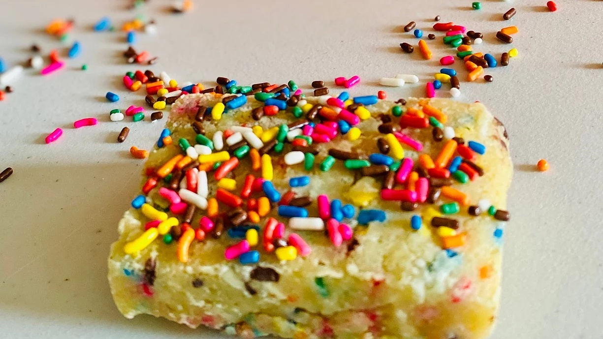 Party Animal brownie close up sprinkles on fun brownie Ditch The Mix Columbus Ohio
