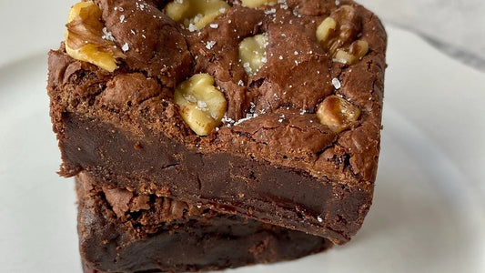 Wall(nut) Flour brownie walnut brownie with sea salt Ditch The Mix Columbus Ohio