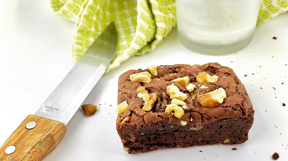 Wall(nut) Flour brownie edge of walnut brownie Ditch The Mix Columbus Ohio