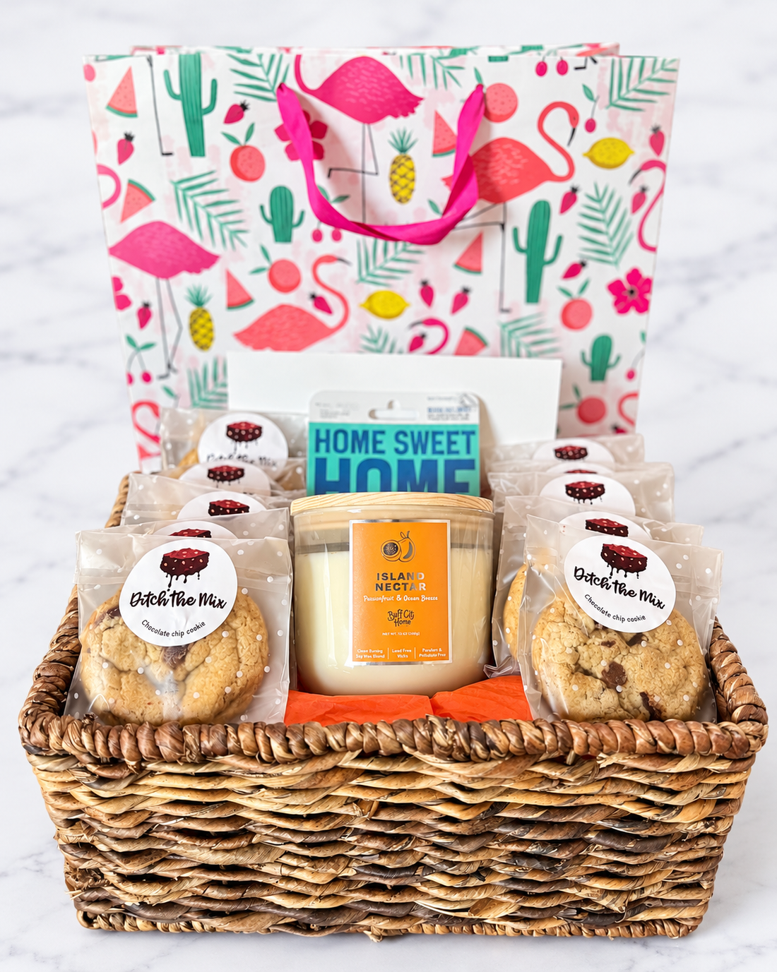 Custom gift basket with cookies for housewarming party Columbus, OH