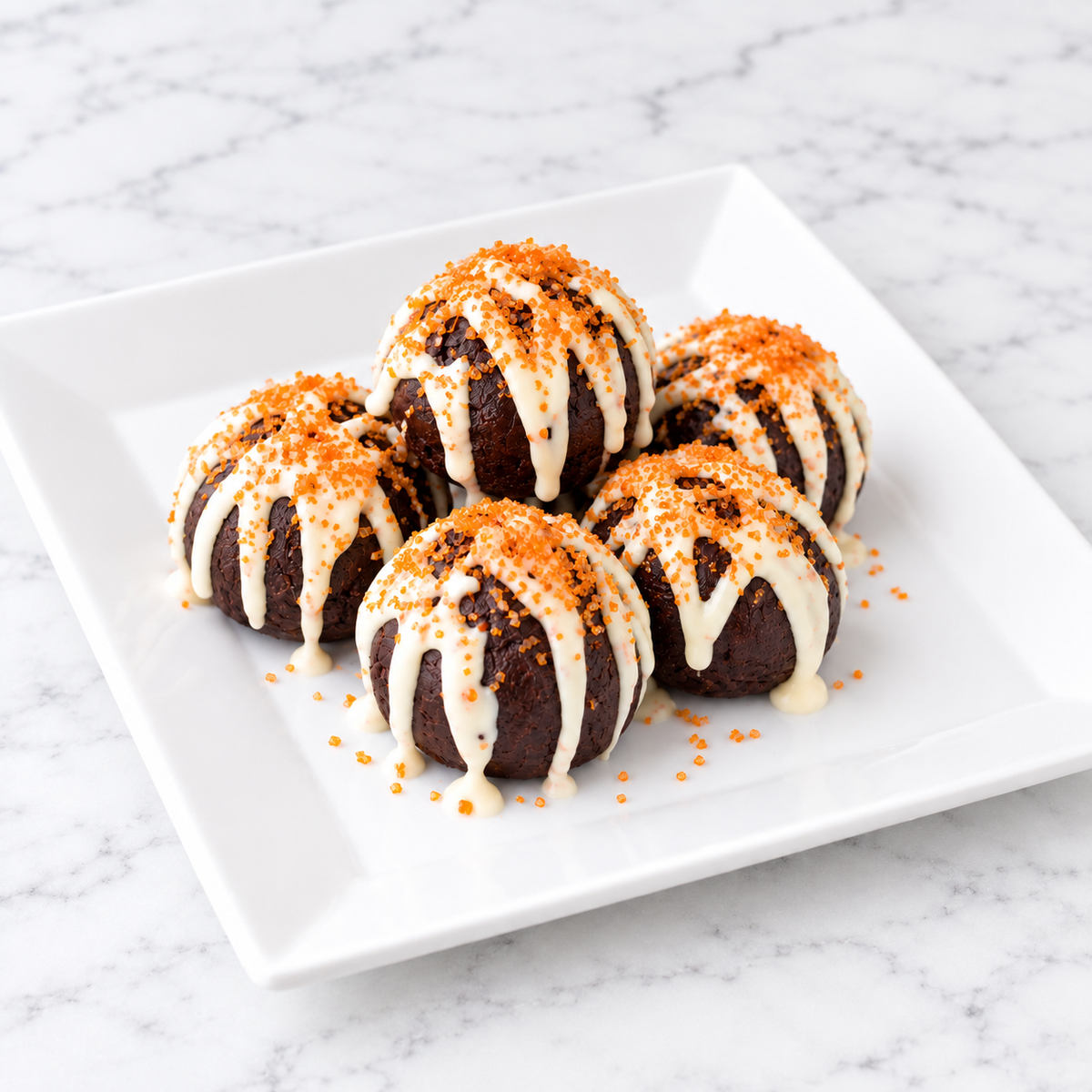 close-up fudgy cake pop brownie truffles Columbus OH
