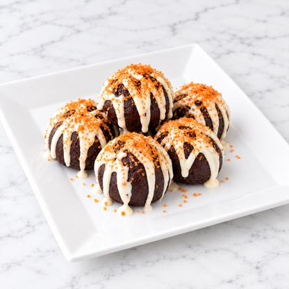 close-up fudgy cake pop brownie truffles Columbus OH