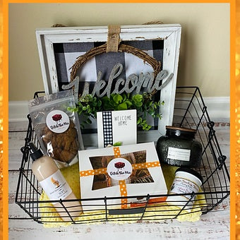 Custom gift basket for family new home Ditch The Mix Columbus, Ohio